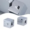 1 Pair Shower Temperature Control Handle Knob Square Silver ABS Plastic Chrome Thermostatic Handle Bathroom Taps Accessories 1