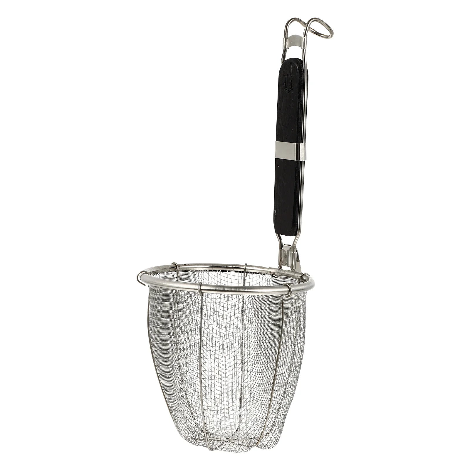 

Noodle Boiling Basket Sifter with Handle Metal Cooking Utensils Strainer Sifters Wooden Fettuccine Noodles