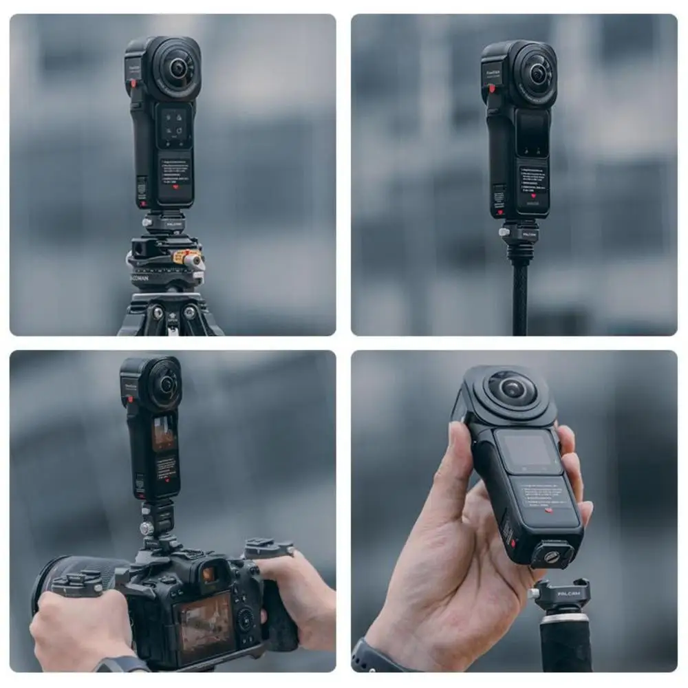F22 Insta360 Action Camera Quick Release Kit 2564 Built-in 1/4 Threaded Hole Ada