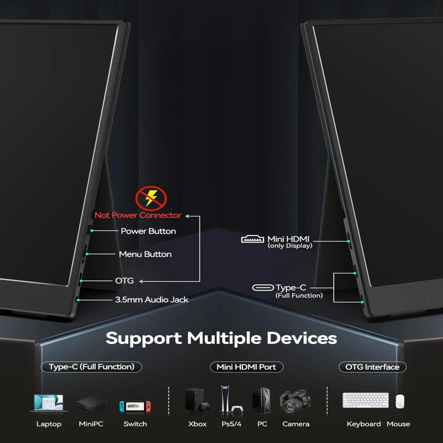 Bimawen OLED ޴ , FHD ȭ  ð,  Sunc  HoR  , 13.3 ġ, 1ms, 10 Ʈ 100% DCI-P3 