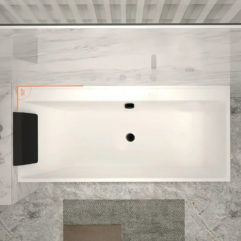 Bathroom furniture Surfing Jacuzzi, acrylic small apartment bath household seamless day freestanding square