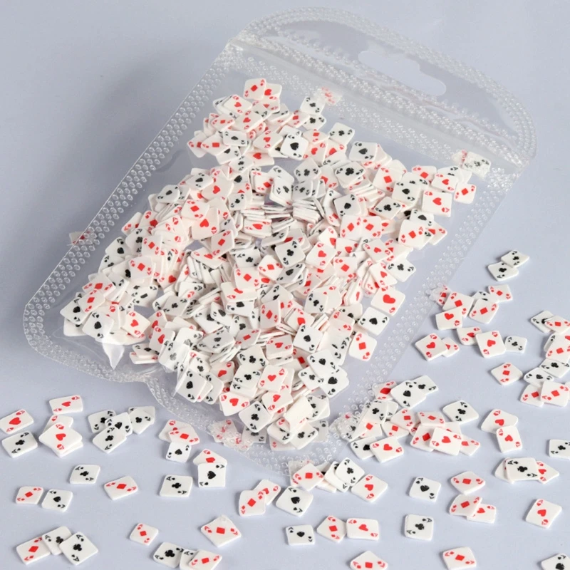 

Lovely Clay Sprinkles Playing Card Slice Sprinkles for Crafts Making Diy Art Decoration 5mm Resin Filler