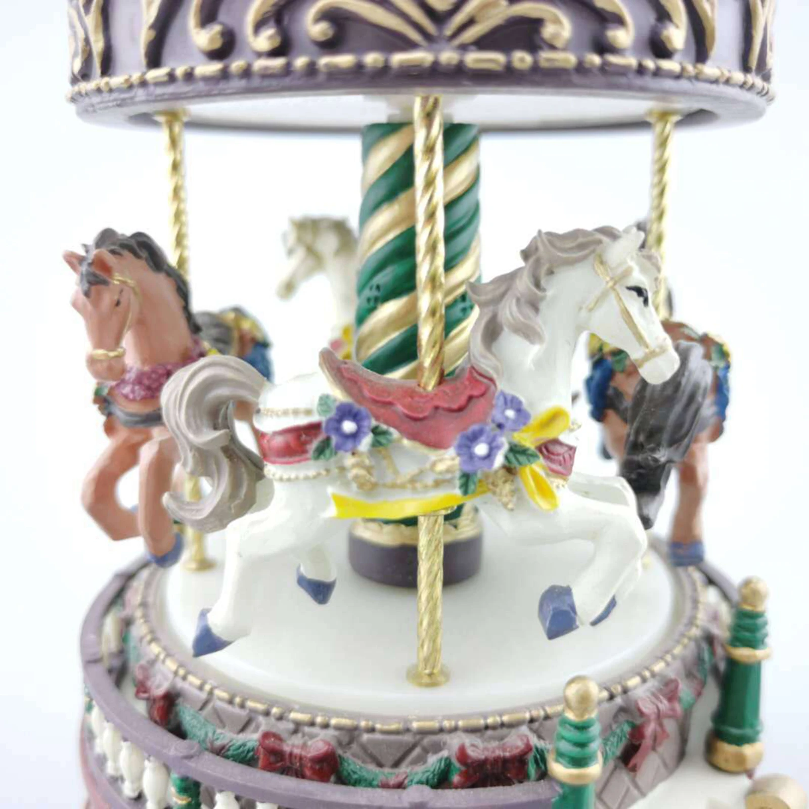 Carousel Music Box Christmas Gift Creative Resin Crafts Ornaments Hundred tone box 2