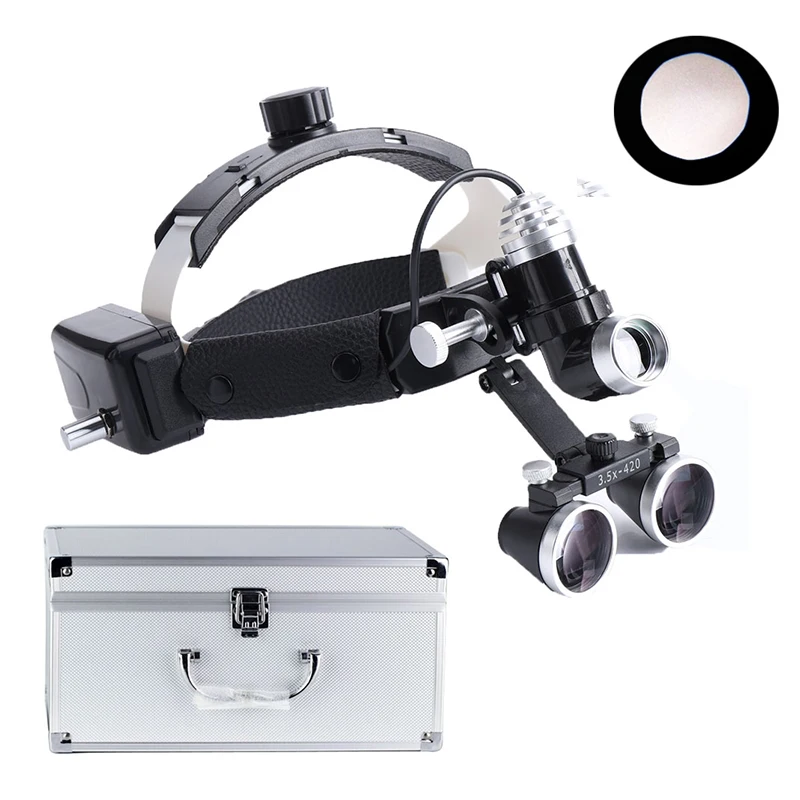 

5W Surgical Headlight 3.5X Dental Loupes Dentist Tools Medical Instrument Surgery Oral Stomatology Dentistry