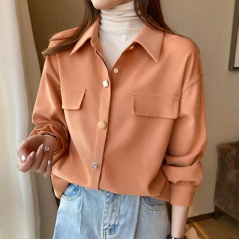 

Female Autumn Winter Street Blouse Shirts Vintage Oversized Plaid Flannel Boyfriend Tunic Shirt for Women Casual Korean Tops