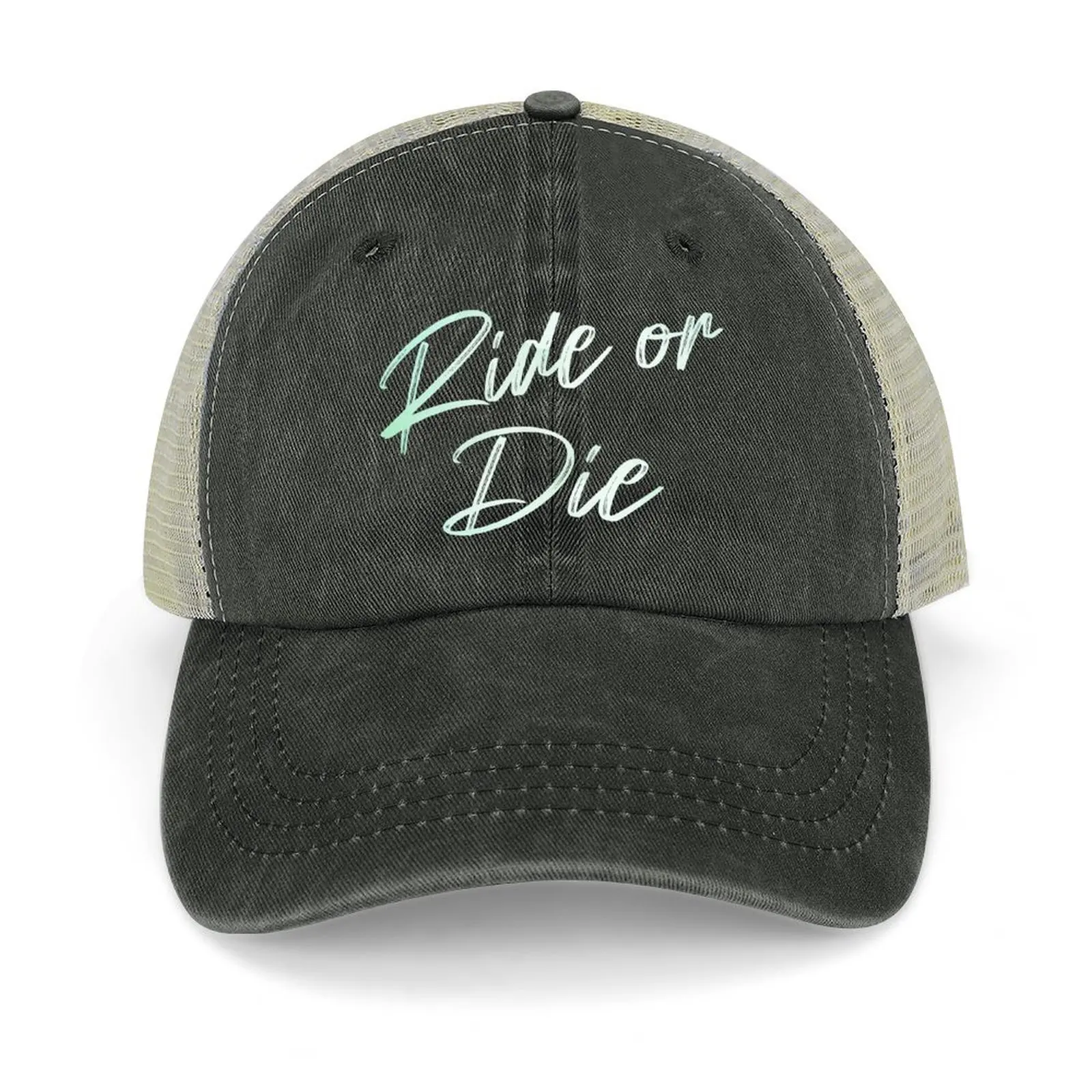 

Ride or Die Cowboy Hat Streetwear Luxury Cap Golf Wear Golf Wear Men Women's