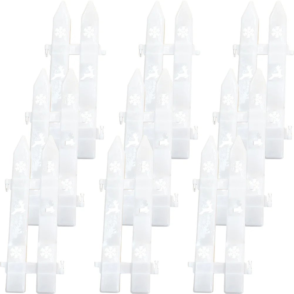 

30 Pcs The Fence Christmas Tree Indoor Party Supplies Clearance Decorative Pet Plant Decorations Fences Border Window