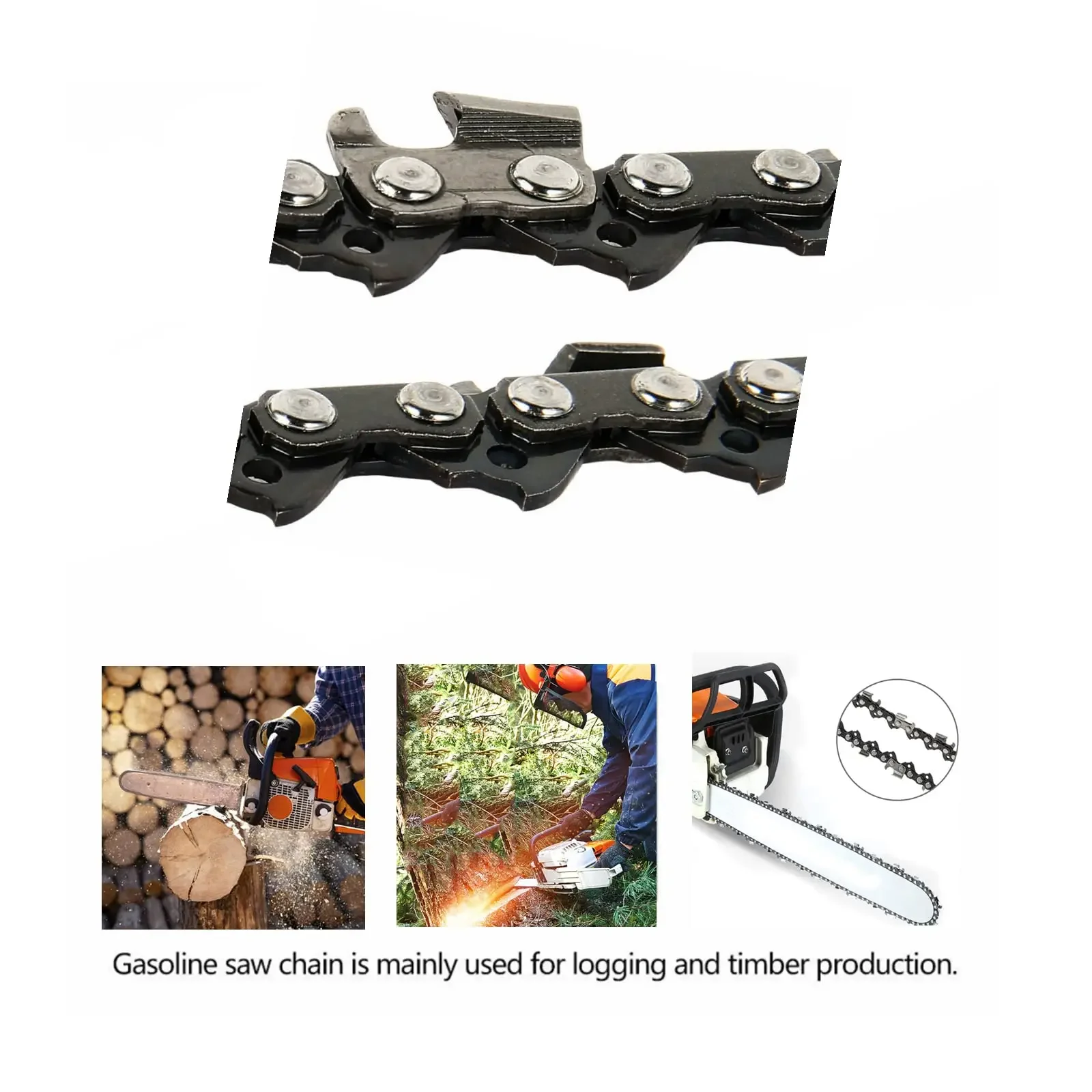 16/18/20/22-inch 325 Pitch .058 Gauge Chainsaw Chain 64/72/76/84/86 Drive Link for Many Model Chainsaws 3