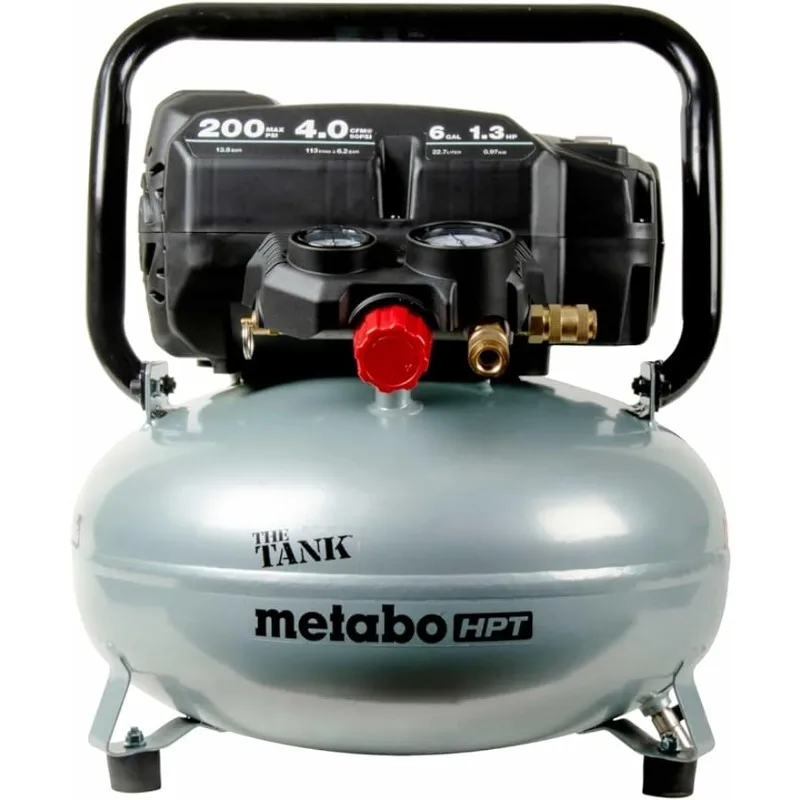 

Metabo HPT Air Compressor THE TANK 200 PSI 6 Gallon Pancake EC914S