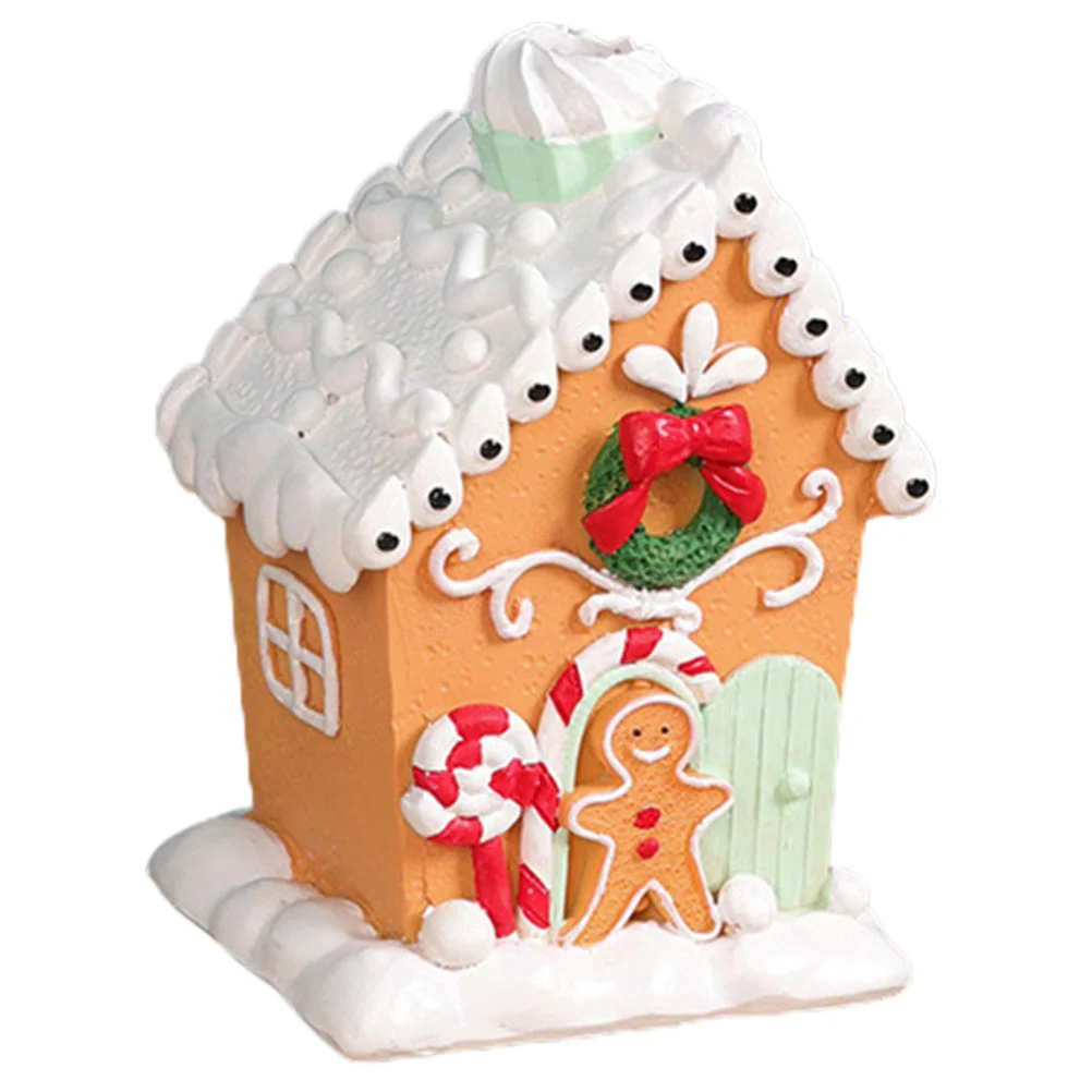 

Christmas Mini Gingerbread House Miniature Xmas House Table Centerpiece Decoration