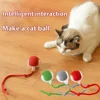 Automatic Rolling Ball with Tail Lamp USB Rechargeable Smart Interactive Cat Ball Toy for Cats Pet Dog accessories 고양이 장난감 2