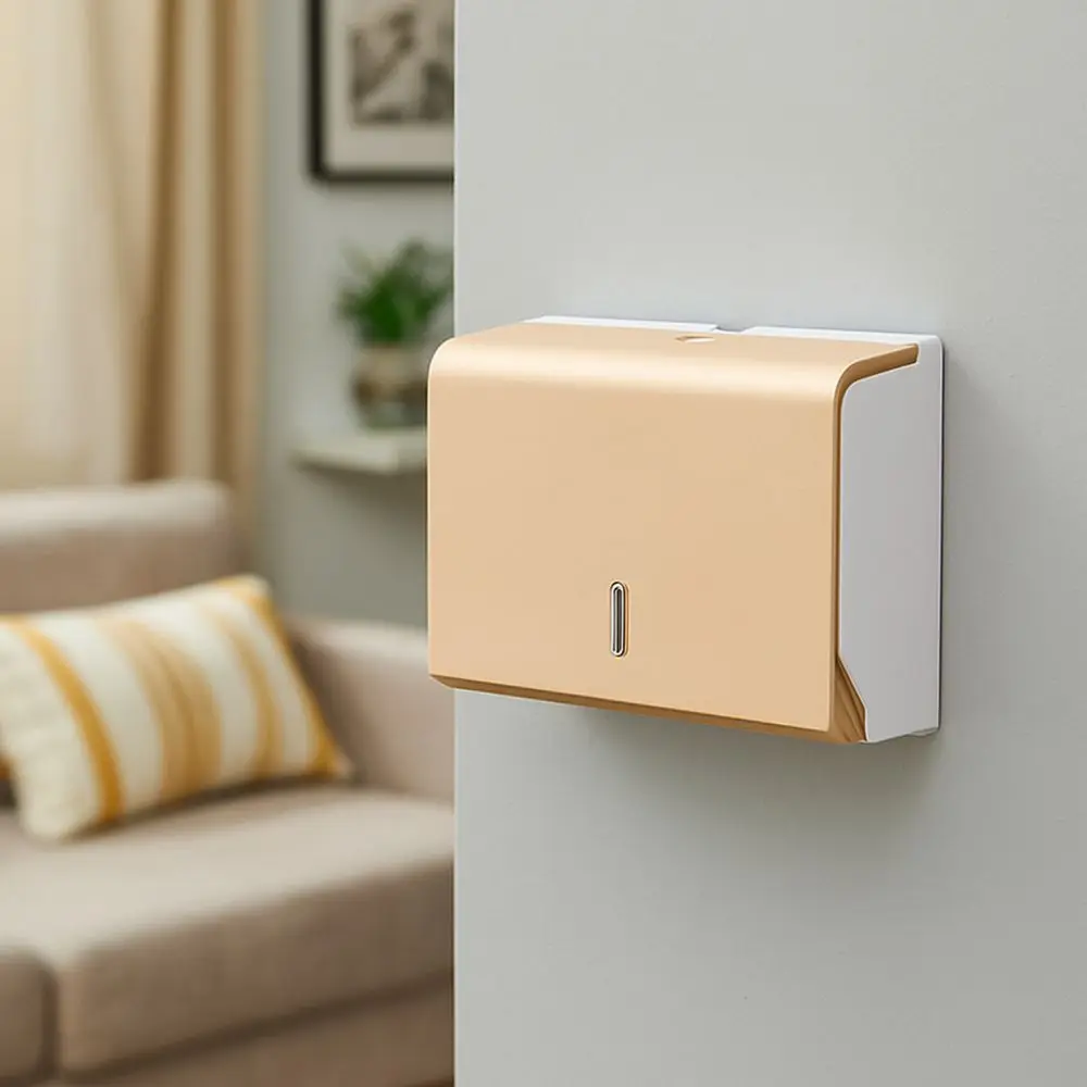 Description Picture 5 of itemLarge Capacity Paper Towel Dispenser Waterproof No Punch Tissue Dispenser Space Saving Bathroom Tissue Box Restaurant