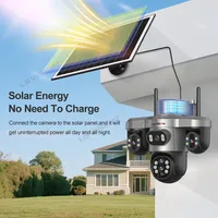 LS VISION 20MP 4 objectifs trois écrans 4G caméra solaire extérieure WiFi 10X Zoom optique suivi automatique Wifi caméra de Surveillance V380 Pro 5