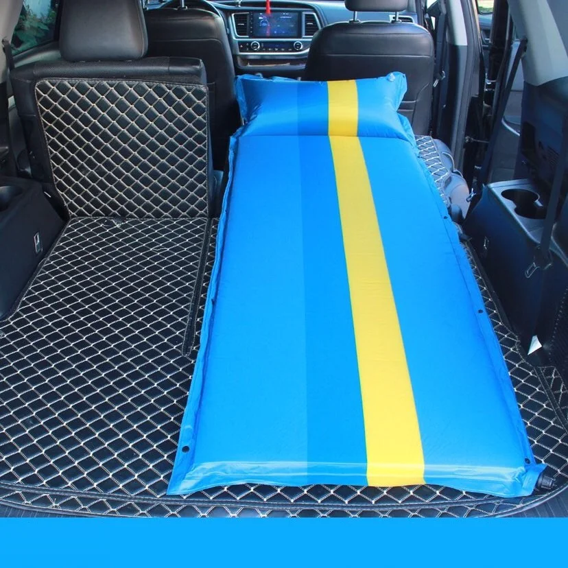 Outdoor colchão de ar automático, almofada inflável, carro cama do curso, Single Color-Block Camping Pad, Universal para Volkswagen e Toyota