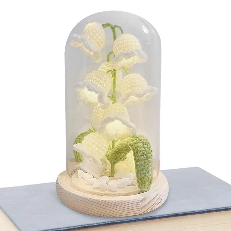 

Lily Of The Valley Night Light Crochet Bedroom Sleeping Lamp Desk Night Light Crochet Flowers Night Light Flower Table Lamp