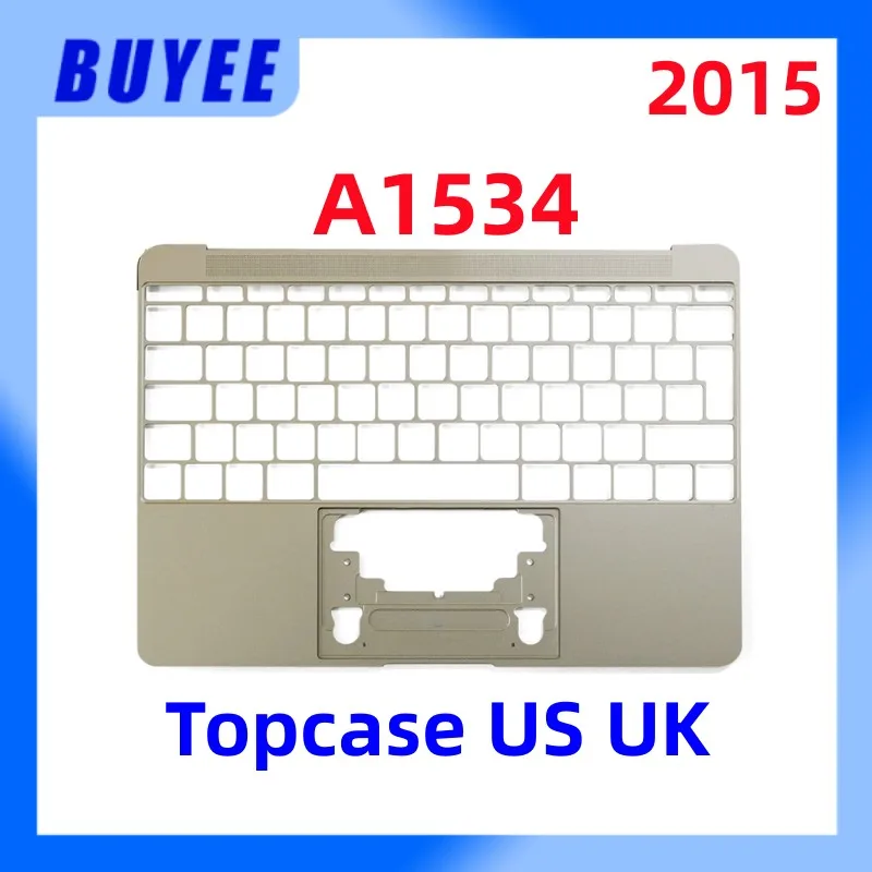 Originale 98New Per Macbook Retina 12.6 "A1534 Palmrest Topcase Us Uk Layout Gold 2015 Year