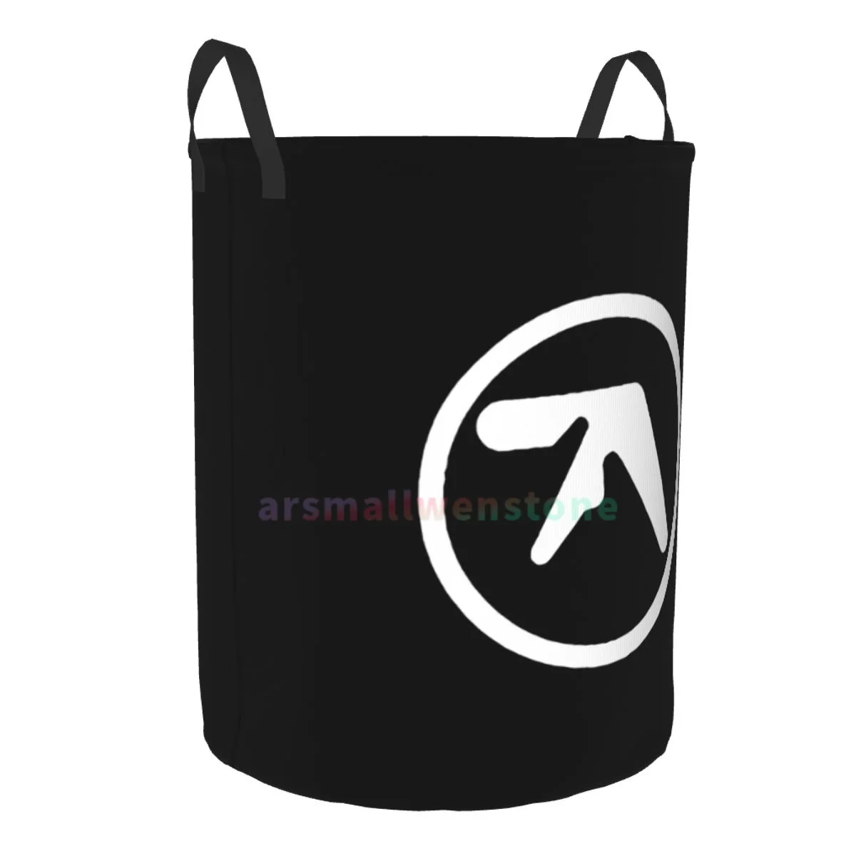 Aphex Twin Print Round Laundry Hamper Storage Basket Toys Clothes Organizer Bin for Home Bathroom Bedroom Dorm Nursery 2