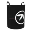 Aphex Twin Print Round Laundry Hamper Storage Basket Toys Clothes Organizer Bin for Home Bathroom Bedroom Dorm Nursery 2