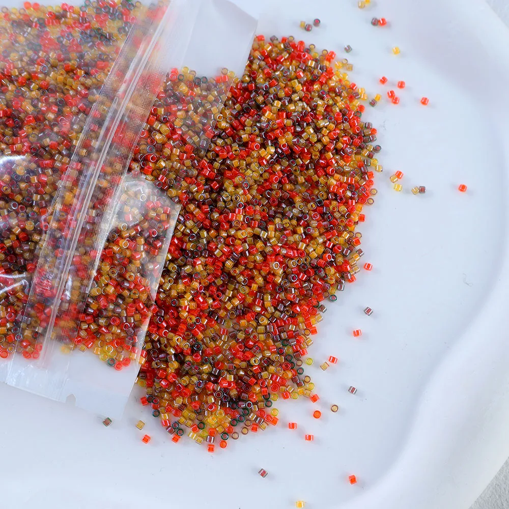 Japanische Importierte Miyuki Gemischte Farben Delica 10g/Röhrchen Rocailles Schmuckzubehör Geeignet für Alle Arten von DIY-Produktion – Detail 10