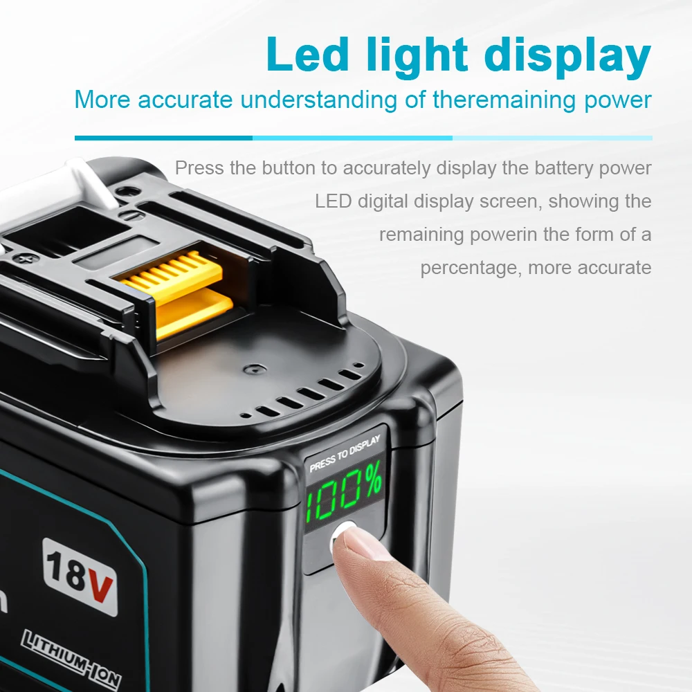 Power tool battery Rechargeable battery 18V 9Ah Lithium ion Rechargeable Battery for Makita 18V Li-ion Cordless Power Tools Batteries