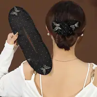 2Pcs Ball Hair Clip Bun Maker Hair Roller Curler Deft Bun Twister Shaper Long Hair Easy Fast Snap Roll Tool Styling Accessories 1