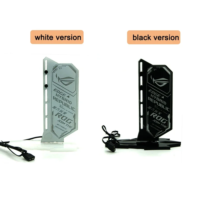 Diy Graphics Card Holder Argb Symphony Rog Gpu Holder Suporte Vga Vertical Gabinete pc Water Cooler Modding Aura Sync 5v 3pin - Imagem 5