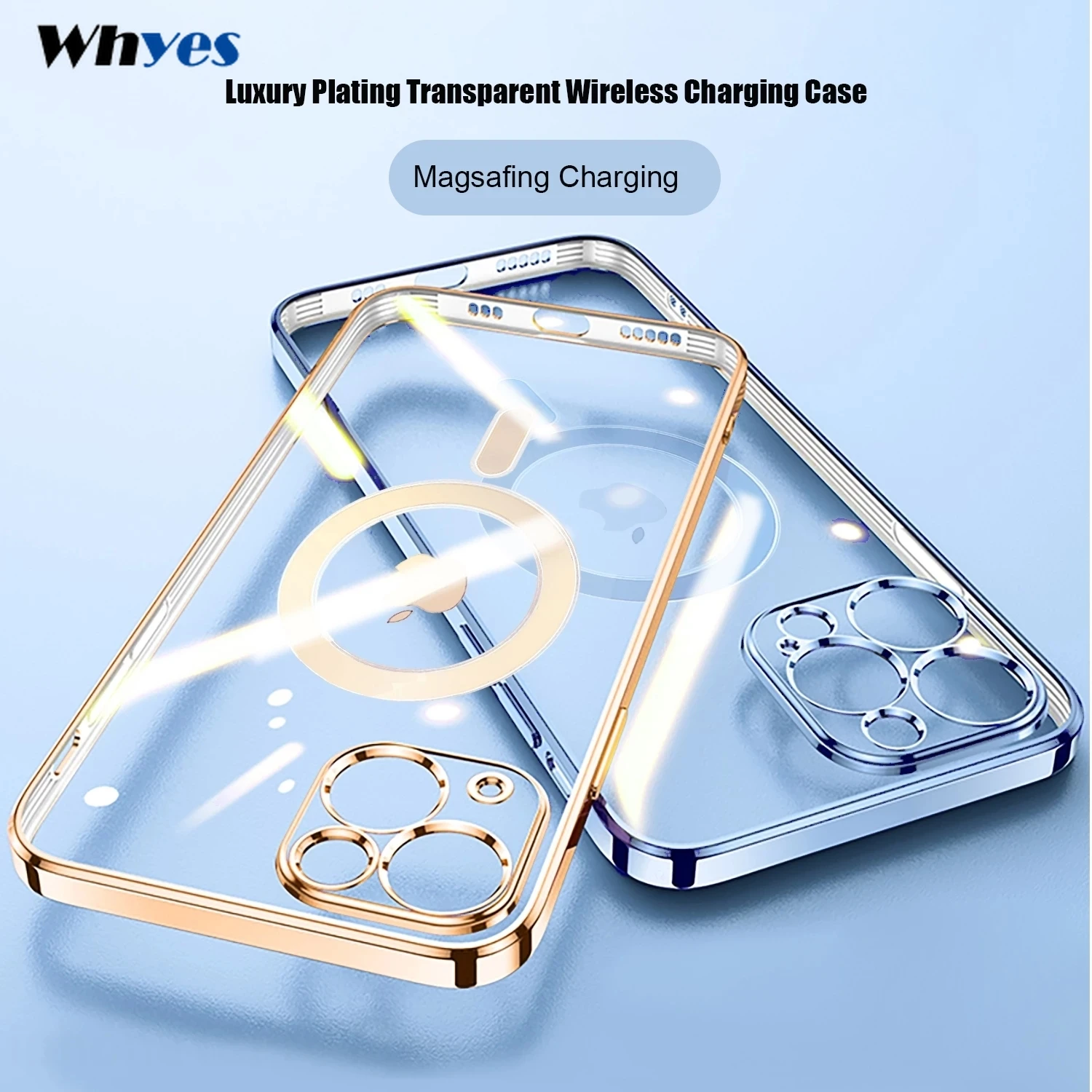 magsafe charger amazon Luxury Plating Magnetic Phone Case for iPhone 11 12 13 Mini Pro Max Magsafe Wireless Charging Multicolor Phone Case for Apple magsafe charger iphone 12