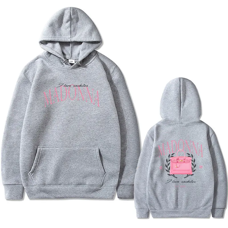 Singer Natanael Cano Madonna Double Sided Print Hoodie Male Casual Fleece Pullover Men Women Hip Hop Vintage Oversized Hoodies