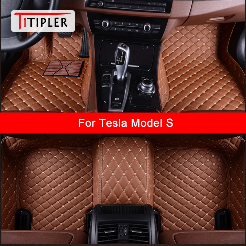 

TITIPLER Custom Car Floor Mats For Tesla Model S Auto Accessories Foot Carpet