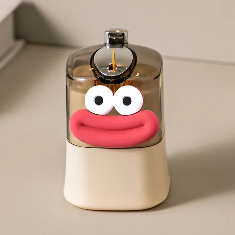 Toothpick storage box automatic big mouth creative pop-up push-type
