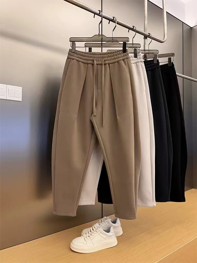 Trendy Loose Wide Leg Casual Pants Autumn Winter New Sle Men's Faion Harem Pants Simple Cool Versatile Sports Pants