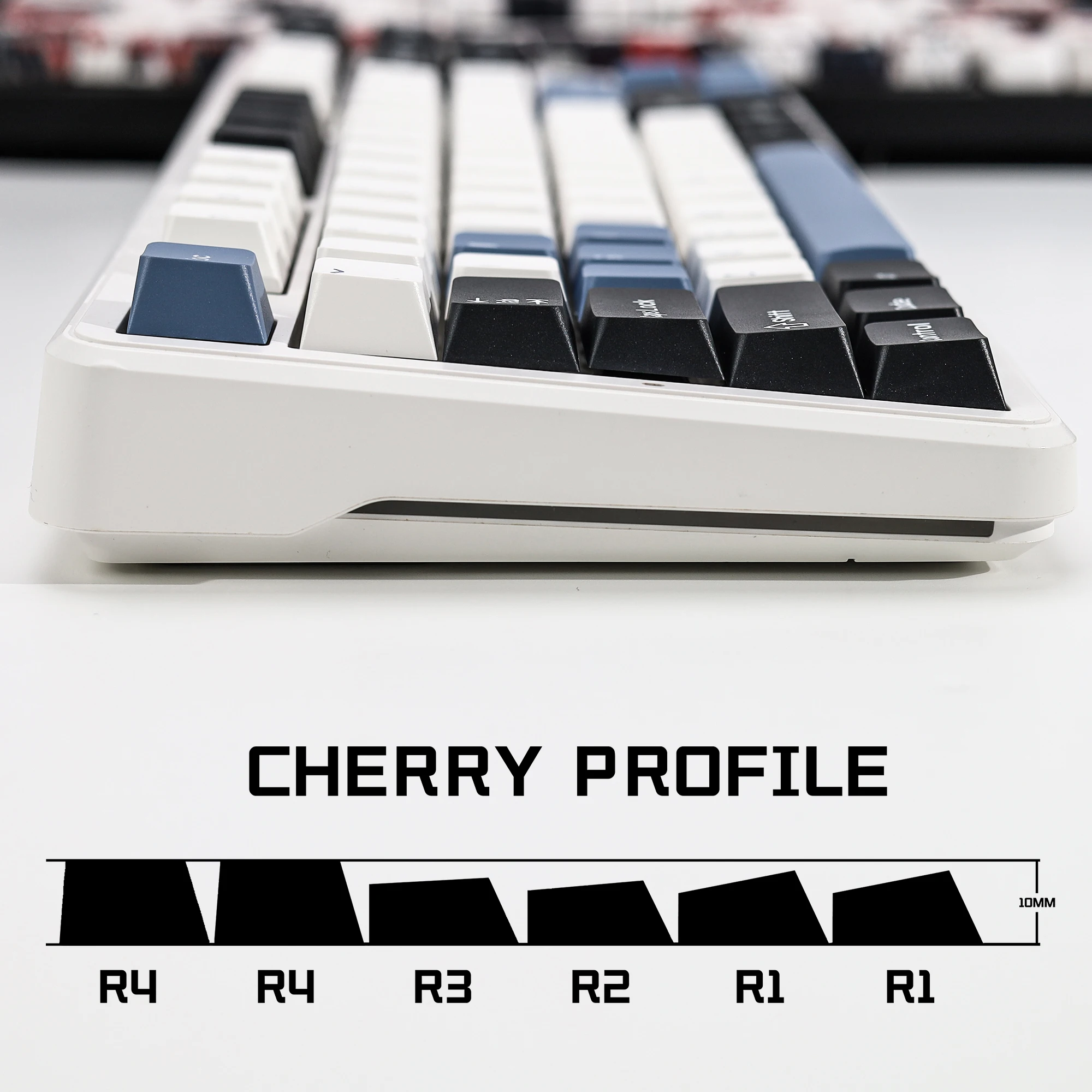 KBDiy 더블 샷 PBT GMK 아틱 키캡 세트 174키 체리 프로파일 ISO 키캡 레트로 60 75 100 게이밍 기계식 키보드용