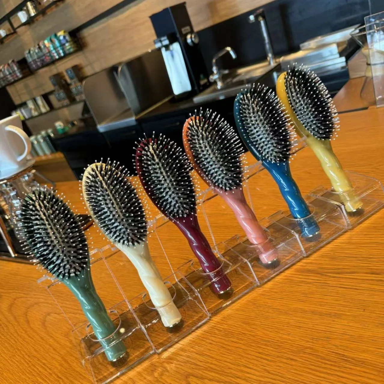 Peigne massage poils de sanglier airbag