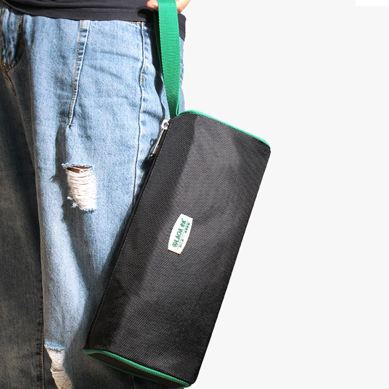 LAOA Portable Tools Storage Bag 1680D Oxford Canvas Waterproof Handbag Screwdriver Bag Cylindrical Thicken Tool Bag 2
