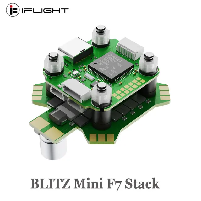 iFlight BLITZ Mini F7 Stack with BLITZ Mini F7 V1.2 Flight Controller / BLITZ Mini E55 4-IN-1 2-6S ESC for FPV Racing Drone 1