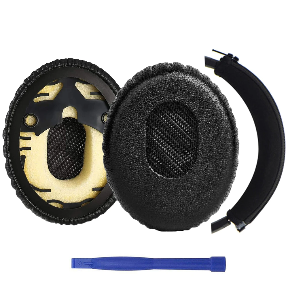 Cuscinetti Auricolari Di Ricambio Neri Per Cuffie Bose QuietComfort 3 QC3 E OE OE1