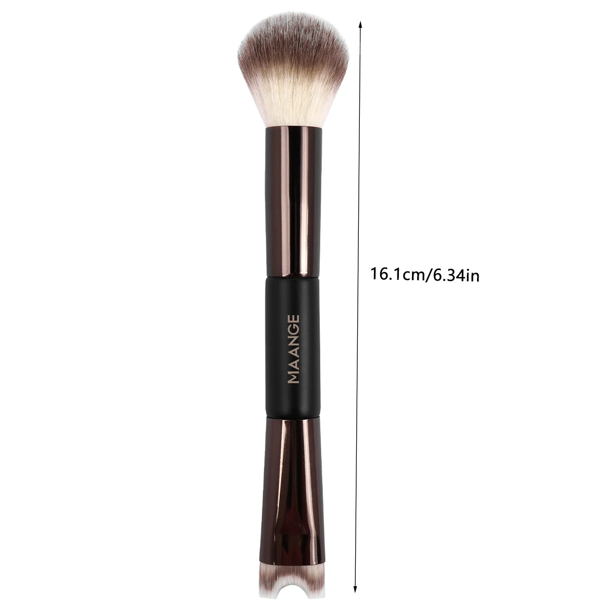 MAANGE Nose Contour U-Shaped Makeup Brush for Sculpting And Defining Double Head Foundation Highlighter Brush Nose Shadow Brush 6