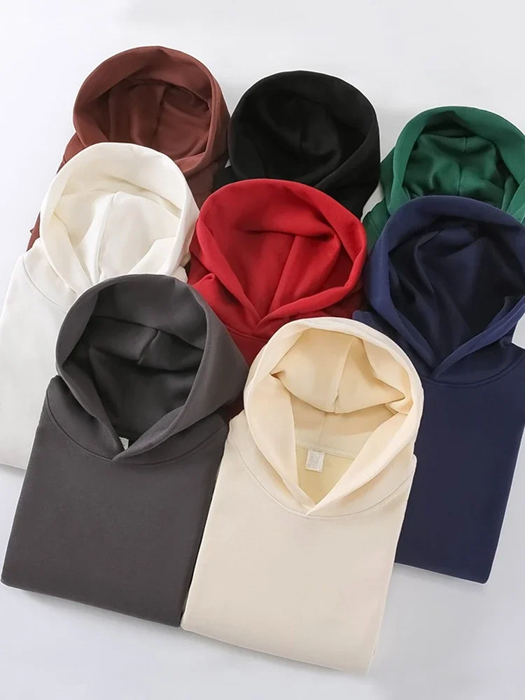 Oversize Casual Hoodie - Unisex Cotton Fleece Pullover With Full Sleeve, Loose Fit