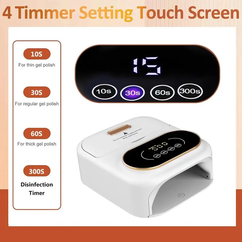 Nail Lamp UV LED Dryer With Sterilization For Nail Manicure Professional Gel Polish Drying Lamps Timer Auto Sensor Nail Tools 6