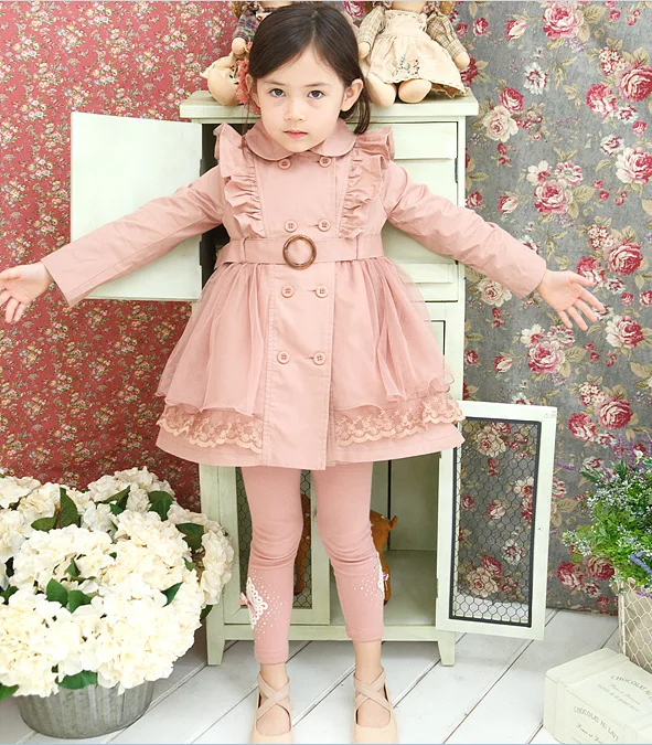 Kids Jacket Girls Trench Coats Children Raincoats Baby Girls Windbreaker Spring Jackets For Girls Trench Coat Raincoat Kids Outerwear Coat For Jacket Children Clothes