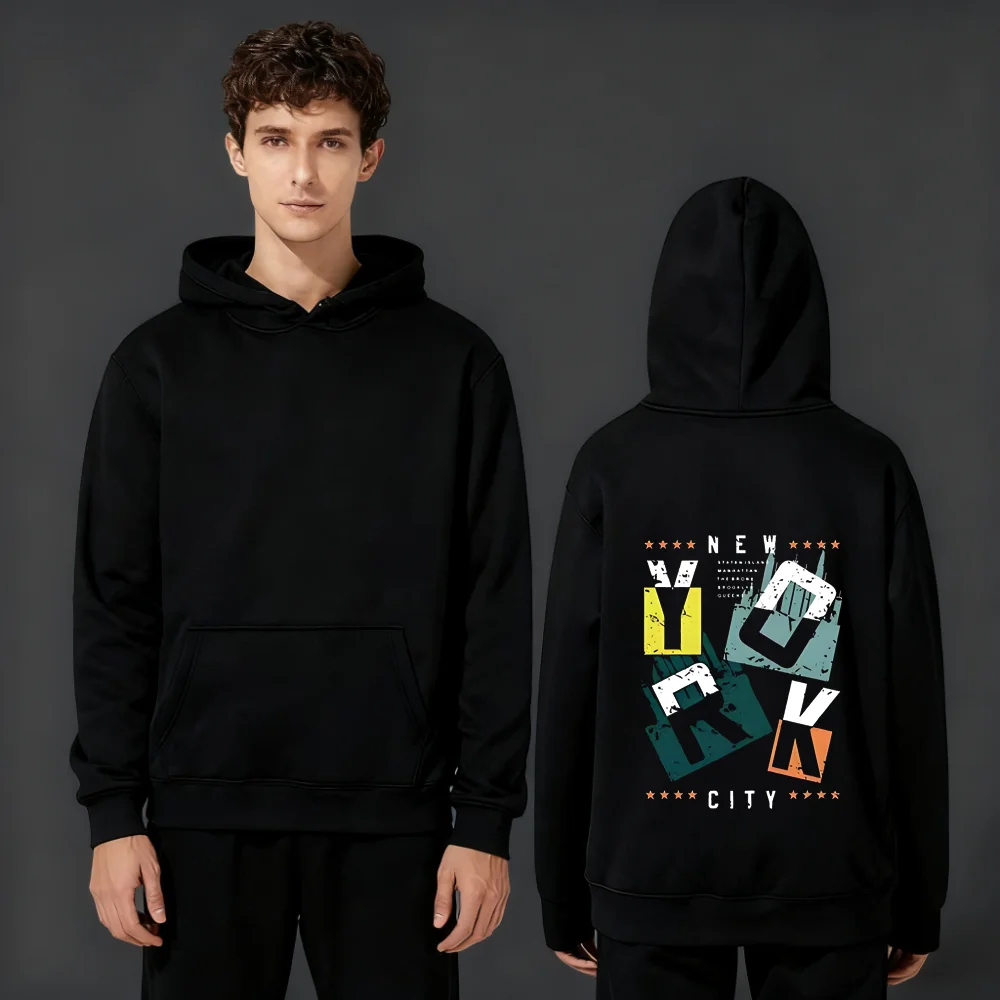 The 2025 new streetwear brand Y2K sportswear 330g heavy sweatshirt casual retro and aged couple style with letter prints