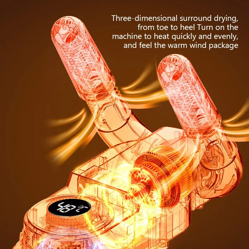 Intelligent Timer Shoe Dryer Adjustable Foldable Footwear Dryer Quick Drying Deodorizing Sterilizing Shoe Dryer Heater for Shoes 4