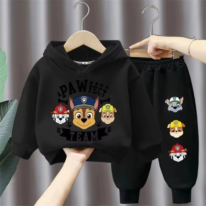 PAW Patrol Autumn Long Sleeved Pullover Long Pant Two Piece Suit for Children Clothing Suits Boys Sweatpant Sets Kids Tracksuit kids clothing set