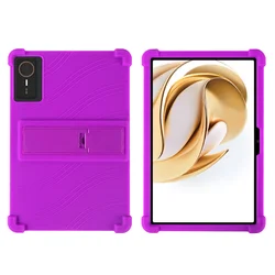 Kids Friendly Silicone Protective Case for 11 - Inch Tablet - Enhanced Corner Protection (PURPLE)