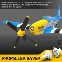 761-5v2 Volantex Blue P-51d Rc Four-Channel Remote Control Airplane Model Electric Foam Rc Aircraft Children Surprise Gift 2