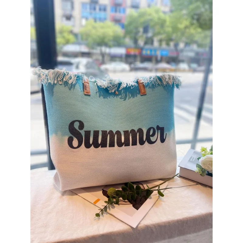 Fallow Fashion Large Capacity Canvas Tote Bags for Work Commuting Carrying Bag College Style Student Outfit Book Shoulder Bag