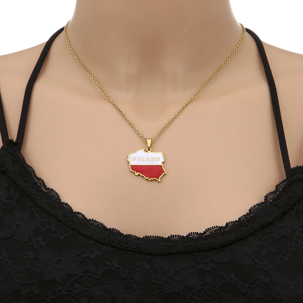 Collana con ciondolo a forma di mappa della Palestina, collana con ciondolo a forma di anguria, in acciaio inox, con ciondolo a forma di mappa della Palestina, supporto con bandiera della Palestina