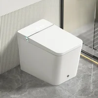 Smart Toilet, Tankless Toilet with Foot Touching Lid Opening, Auto Lid Closing and Flushing, Digital Display, Toilet Smart 1