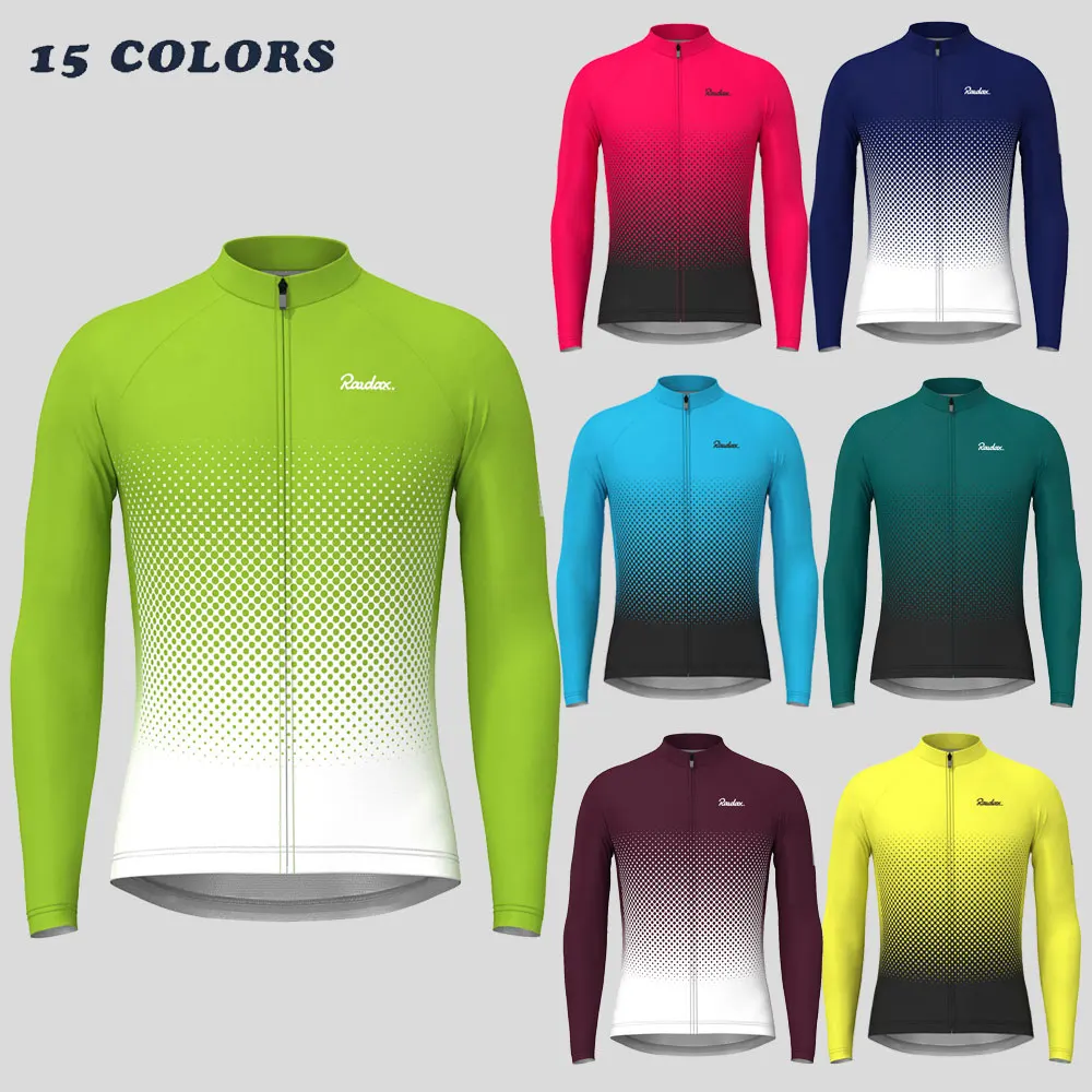 Maillot Cyclisme Homme YKYWBIKE Manches Longues, Respirant SPF50+, Réfléchissant, Tailles S-3XL