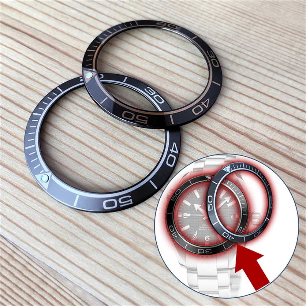 Guarda Gli Inserti Della Lunetta In Ceramica Per L'Orologio Da 0,91 Omega Seamaster Planet Ocean 600M 232